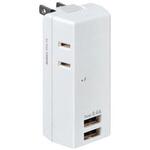 タップ(USBポートx2個、コンセント2個)AC100V/14A EA940CDシリーズ エスコ