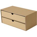 RTY-CW01KR リトレイ チェストワイド2段/クラフト ナカバヤシ