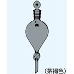 168-19300B 分液ロート(ガラスコック)茶 168シリーズ 日本理化学器械(NRK)