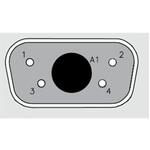 FM5W1S-K121 / 1731070365 D-subコネクタ 5極 メス パネルマウント 1箱 100個入 FCT - A MOLEX COMPANY