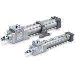 MWB Series ロック付シリンダ/複動・片ロッド SMC