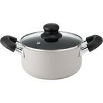 MY ONE(マイワン) ガスコンロ専用 マーブル両手鍋 18cm カクセー