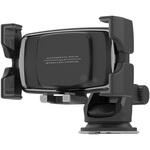 自動開閉式ワイヤレス充電ホルダー 自動回転/4角ホールド 吸盤取り付け カシムラ