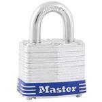 3EURD Laminated Steel Padlock - Keyed Differen 1箱 4個入 MASTER LOCK