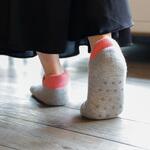 スリッパのいらない靴下 GY×PK レディース シービージャパン
