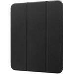 iPad 11inch (A16)/ iPad 10.9inch (第10世代) 背面クリアフラップケース ブラック 軽量 薄型 スタンド機能 タッチペンホルダー オートスリープ機能 MSソリューションズ