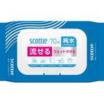 スコッティ 流せるウェットタオル 純水 ノンアルコール 日本製紙クレシア