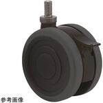 SUS-TE100N12SL-22 双輪キャスター Φ100 自在 ストッパー付 ネジ式 ステンレス仕様 SUS-TEシリーズ 東海キャスター