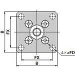 フランジ金具 CM5 Series用取付金具 SMC