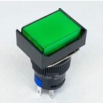 LA128AJ-11DZ-12V-G 照光式プッシュスイッチ 長方形 オルタネイト 12V LA128AJ-11DZ-12Vシリーズ アズワン
