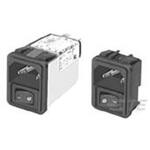 10CE1 IECインレット 2極 フロート取り付け 10A 120 V ac、250 V ac TE CONNECTIVITY