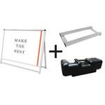 VASKAC-B1YLK-3SET バリウススタンド看板 B1横ロウ片面 ウエイトアーム・水タンクセット 常磐精工