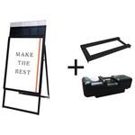 ポスターグリップスタンド看板パンフレットケース付(屋外用) 常磐精工