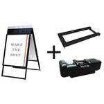 ポスターグリップスタンド看板パンフレットケース付(屋外用) 常磐精工