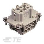 T2040062201-000 ヘビーデューティパワーコネクタ HDC HE シリーズ メス 6極 16A 500 V 1箱 10個入 TE Connectivity Japan(旧:TYCOELECTRONICS(タイコエレクトロニクス))