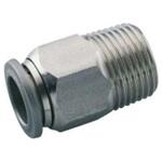 S01251248 空圧ストレートねじ付きアダプタ コネクタA：R 1/2 オス コネクタB：プッシュイン12 mm チューブねじ込み NORGREN