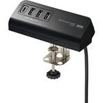 クランプ式USB充電器(TypeC1ポート+USB3ポート) サンワサプライ