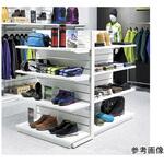 61-669-12-1 什器セットまるごと購入 リスタプラス中央片面タイプ+中央両面タイプセット ホワイト アズワン