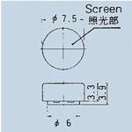 140007000000 照光式押しボタンスイッチ7.5Φボタン 黄透明 ニデックコンポーネンツ(旧：日本電産コパル電子)