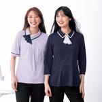 ENJOY ESP980 BICOLOR POLO 3WAYポロシャツ(七分袖) カーシーカシマ