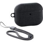 AirPods Pro 3 ケース MagSafe対応 ファブリック調 TPU 耐衝撃 ストラップ付 落下防止 エレコム