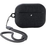 AirPods Pro 3 ケース MagSafe対応 ファブリック調 TPU 耐衝撃 ストラップ付 落下防止 エレコム