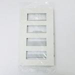 NKP-3UF-4(PW) NKシリーズプレート 4連用 12個口(PW色) 神保電器
