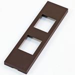 SLPN-2UP チョコ SLPN機器用プレート 2個穴 チョコ 神保電器