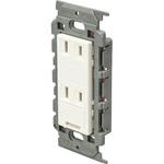 JEC-BN-55EV(PW) アースターミナル付 ダブルコンセント 絶縁枠 神保電器