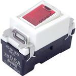 JEC-BN-1MLCL(PW) チェック用オーロラマークスイッチ 低ワット用 片切 神保電器