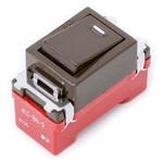 JEC-BN-2(チョコ) ニューマイルドビー チョコレート色 埋込スイッチ 両切 神保電器