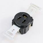 1138(黒) 抜止埋込接地コンセント 2極接地極付 15Aー125V 神保電器