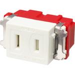JEC-BN-5F(PW) 扉付シングルコンセント 神保電器