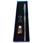 ガラスペン ブルー 赤インク付 GP-1001C CRECOTE