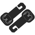 車用シートフック 2個入 ブラック CF2(K) CRECOTE