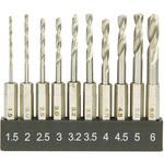 ショート鉄工ドリルセット E-Value ハイス六角軸ドリル 【通販モノタロウ】