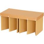 折りたたみダンボールベンチ アーテック[学校教材・教育玩具]