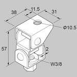 ステンレスSCキープ斜めジョイント金具 昭和コーポレーション
