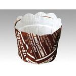 ケーキカップ フラワーポットΦ65JP 英字パントン茶 平野紙器 平野紙器