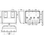 電力量計ボックス (スマートメーター用・隠ぺい型) 未来工業