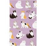 どうぶつ ぽち袋 ネコパープル マルアイ