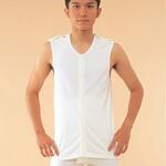 紳士用前開き7分袖 神戸生絲