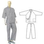 紳士前開き半袖 神戸生絲