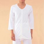 紳士婦人共用前開き袖なしボディシャツ 神戸生絲