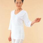 男女兼用前開き長袖 神戸生絲