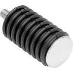 72124 Drag Specialties SHIFT PEG RUB W/CHR END | 72124 DRAG SPECIALTIES(ドラッグスペシャリティーズ)