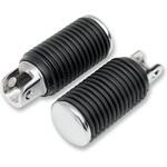 361541-BC306 Drag Specialties DRIVER PEGS RUB W/CHR END | 361541-BC306 DRAG SPECIALTIES(ドラッグスペシャリティーズ)