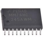 MM74HC245AWMX onsemi バストランシーバ 74HCシリーズ 8ビット， 非反転， 35mA， 2→ 6 V， 20-Pin SOIC onsemi