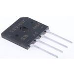 GBU602 Taiwan Semiconductor 整流用 ブリッジダイオード 単相 6A， 100V， 22.3 x 3.56 x 18.8mm， GBU602 TAIWAN SEMICONDUCTOR