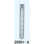 20SH-A 試験管 丸底 白 最小目盛5mL 25mL TS19・径20×全高165mm 20SH-Aシリーズ 日本理化学器械(NRK)